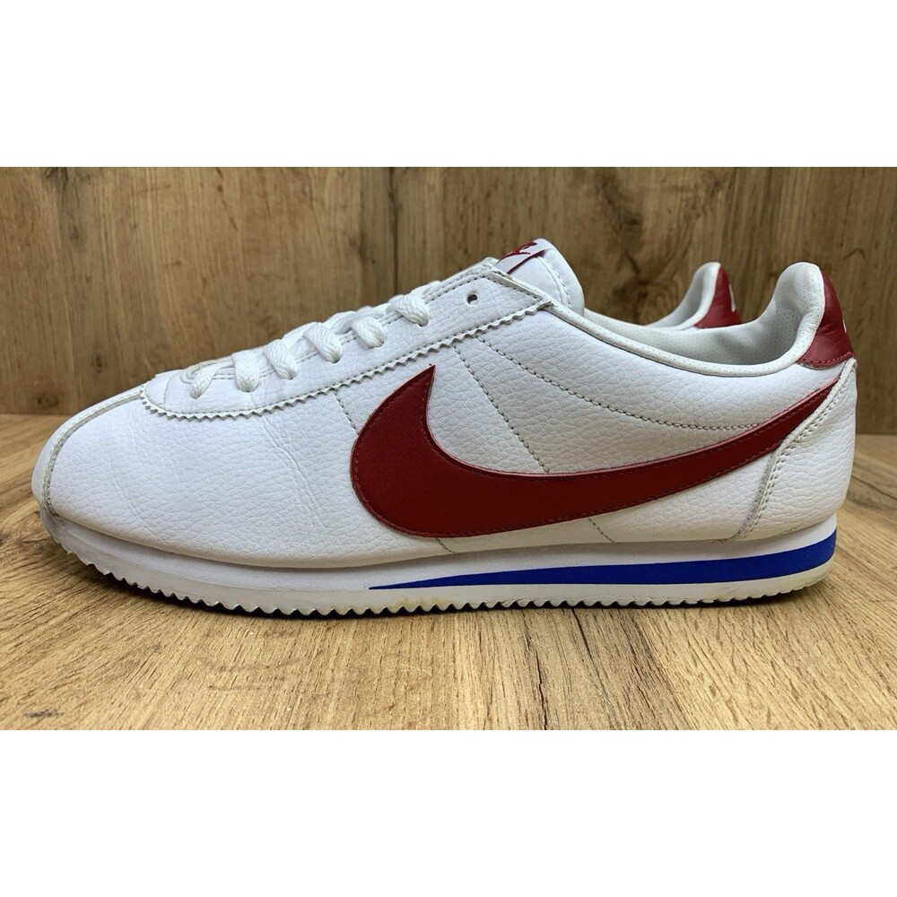 Nike Mens Cortez Forrest Gump Size 12 White Red Sneakers Shoes 749571 154 - Picture 3 of 12